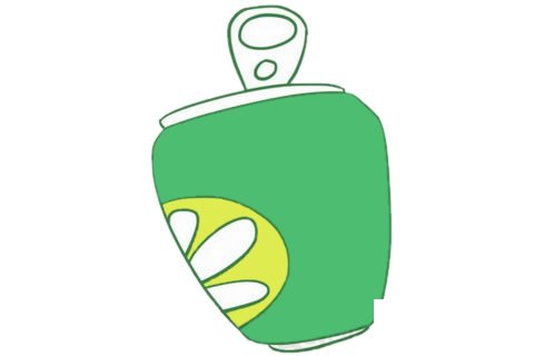 易拉罐简笔画大图