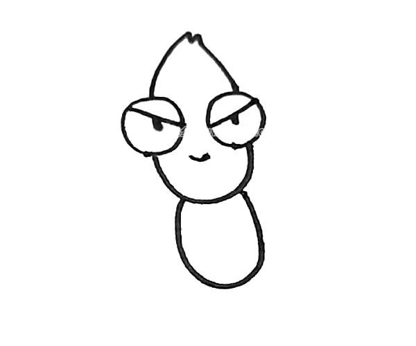 卡通龙虾简笔画