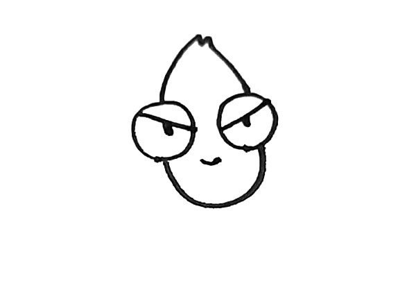 卡通龙虾简笔画