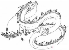 素描中国龙简笔画图片 如何绘画中国龙简单好看
