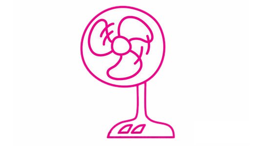电风扇简笔画完成图