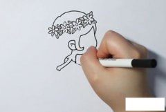 手绘卡通情侣简笔画画法步骤图解