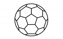 彩色足球简笔画画法_怎么画彩色足球的简笔画