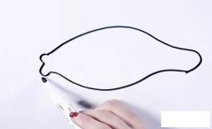 木瓜简笔画步骤图