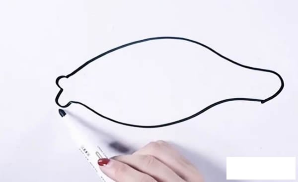 木瓜简笔画步骤图