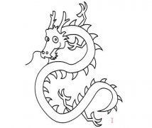 一条中国龙简笔画怎么画好看简单易学