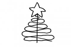 圣诞树简笔画图片素材大全
