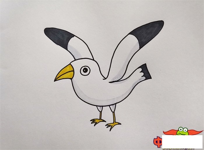 最简单的海鸥简笔画