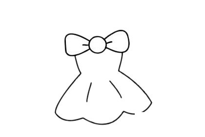 女裙子简笔画图片