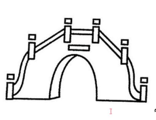 怎样画石拱桥简笔画步骤图简单好看