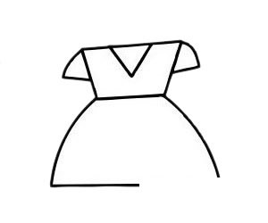 女裙子简笔画图片