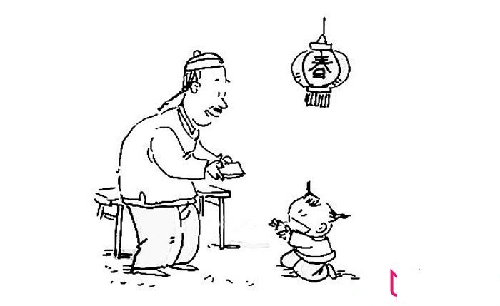 简单的拜年简笔画