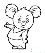 少儿卡通考拉简笔画图片