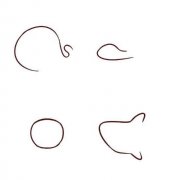 海底世界卡通鲸鱼乌龟螃蟹鲨鱼简笔画