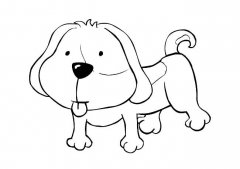 哈八狗简笔画图片