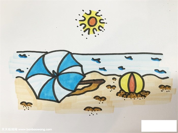 关于夏天的画简单漂亮