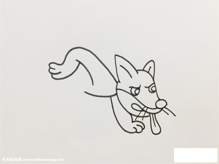 黄鼠狼怎么画