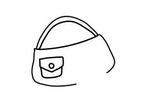 女包/手提包简笔画图片