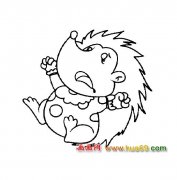 简笔画│哭闹的小刺猬