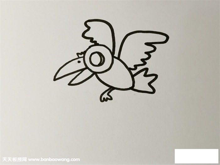 狐狸和乌鸦简笔画