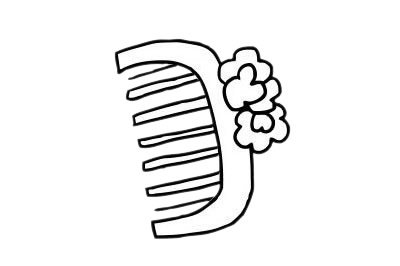 梳子简笔画图片