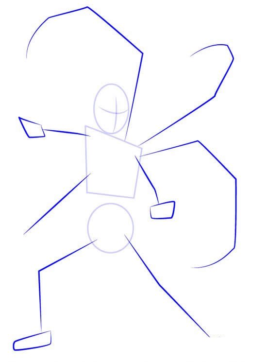 蜘蛛侠简笔画步骤画法图片