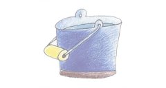 水桶简笔画的画法步骤图解教程