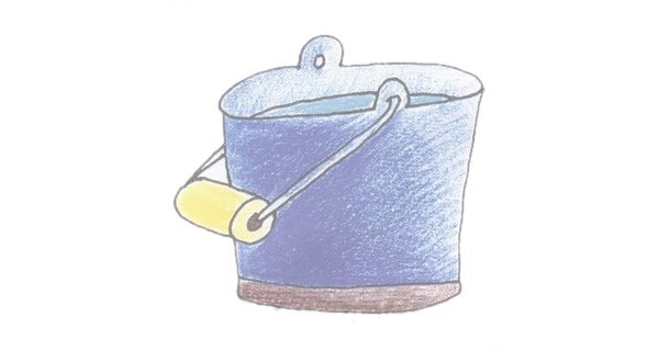 水桶简笔画完成图