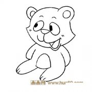 淘气的大熊猫宝宝简笔画2