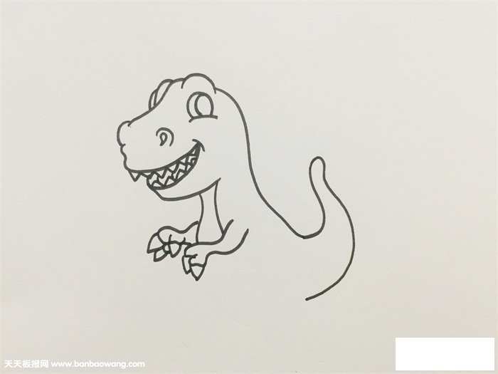 简笔霸王龙画法