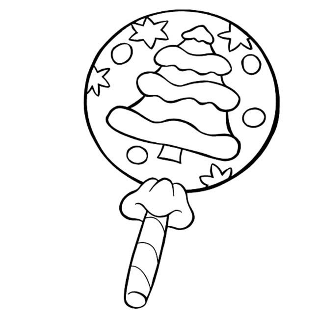 棒棒糖食物简笔画步骤图片大全三