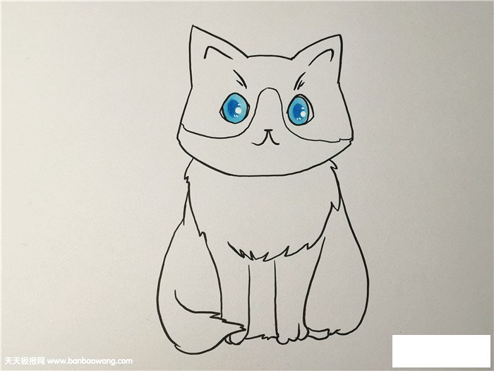 小猫怎么画一步一步教