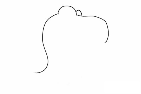 卡通可爱霸王龙简笔画画法图片