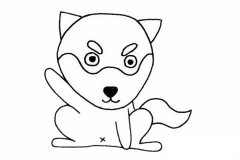 哈士奇简笔画步骤教程及图片大全