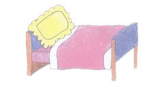 床的画法简笔画步骤图