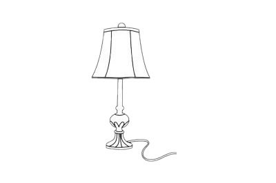 台灯简笔画图片大全作品二