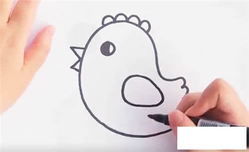 可爱的小黄鸡简笔画