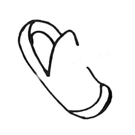 漂亮的鞋子简笔画图片