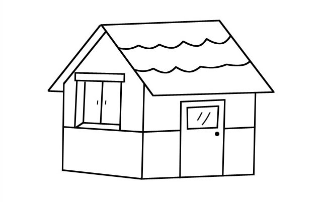 简单的小房子简笔画图片
