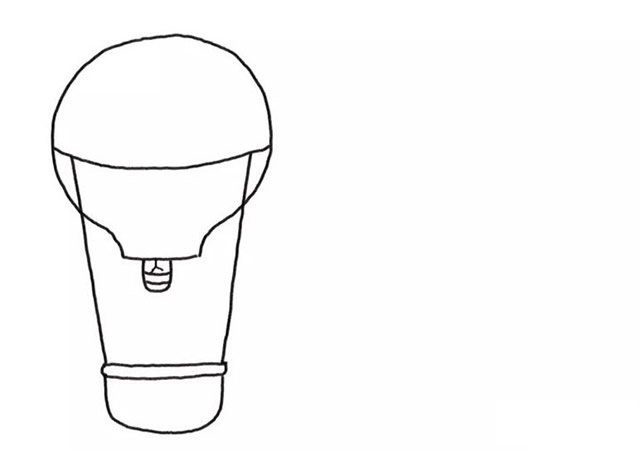热气球儿童简笔画