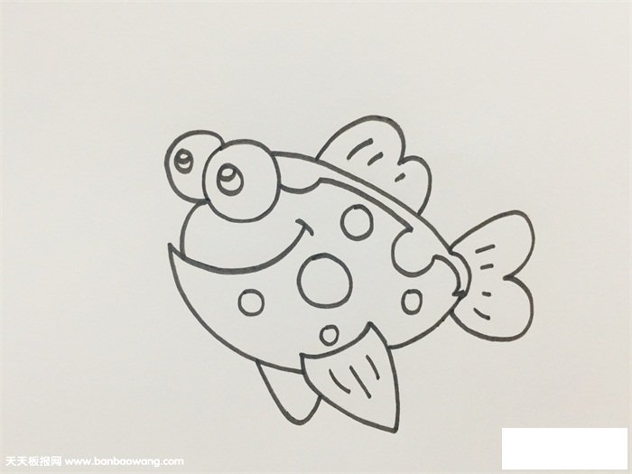 热带鱼怎么画