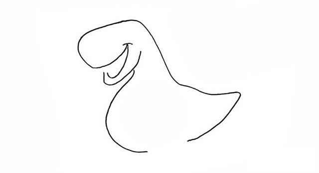 恐龙简笔画步骤图