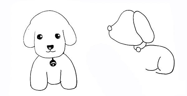 可爱的小狗简笔画