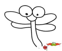 蜻蜓简笔画图片大全，可爱的蜻蜓