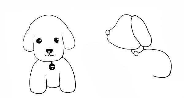 可爱的小狗简笔画