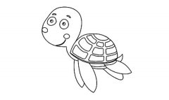 卡通海洋生物简笔画图片大全