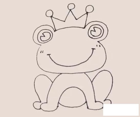 青蛙王子简笔画