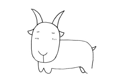 山羊简笔画图片