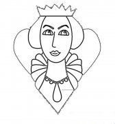 女皇头像简笔画