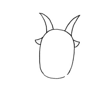 山羊简笔画图片